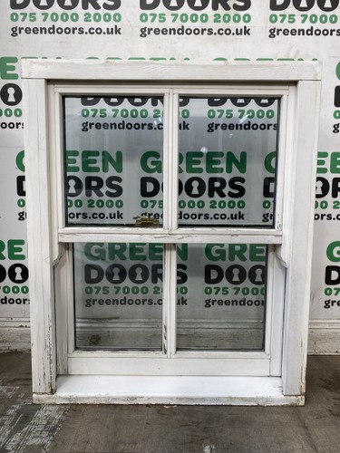 White wooden box - white, sash