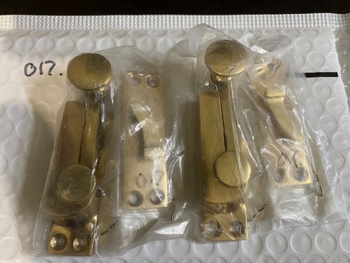 Pair solid polished brass - a, of